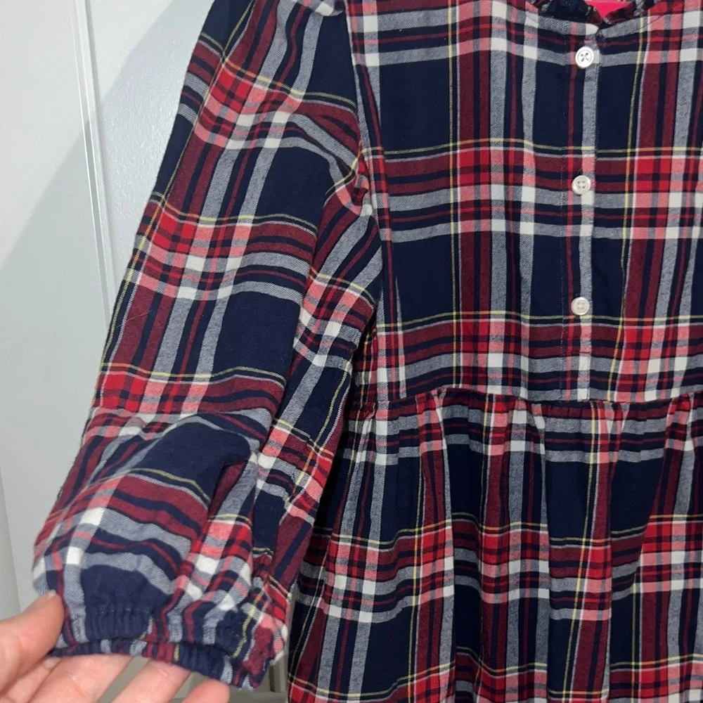 Crewcuts Classic Red and Blue Plaid Girls Dress - Size 10 - Picture 4 of 9